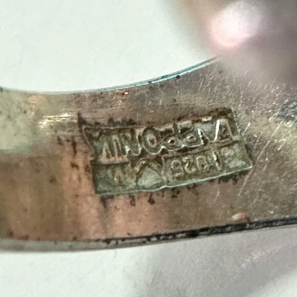 Vintage LAPPONIA Finland Sterling Silver Modernist Ring Size 6.5 - 13.2g - Picture 6 of 7